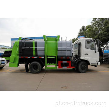 Caminhão de lixo compactador de resíduos de braço hidráulico